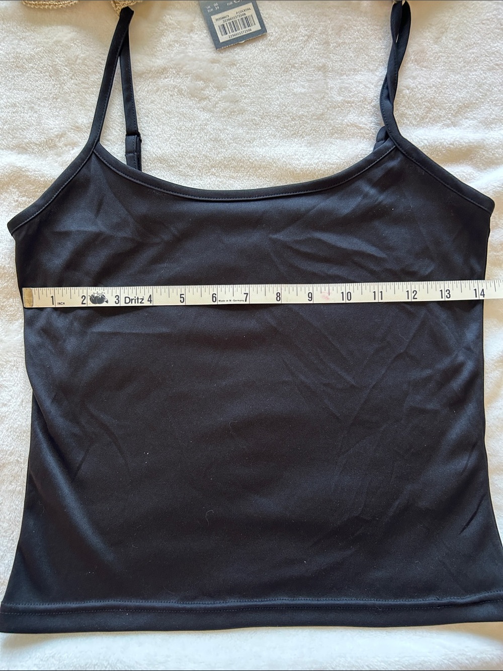 Principles Petite gold metallic  V-Neck Top w/Sequin Belt & Black under cami. - Picture 5 of 11